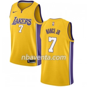 Camiseta Hombre Los Angeles Lakers Larry Nance Jr 7 Nike 2017-18 Oro Swingman
